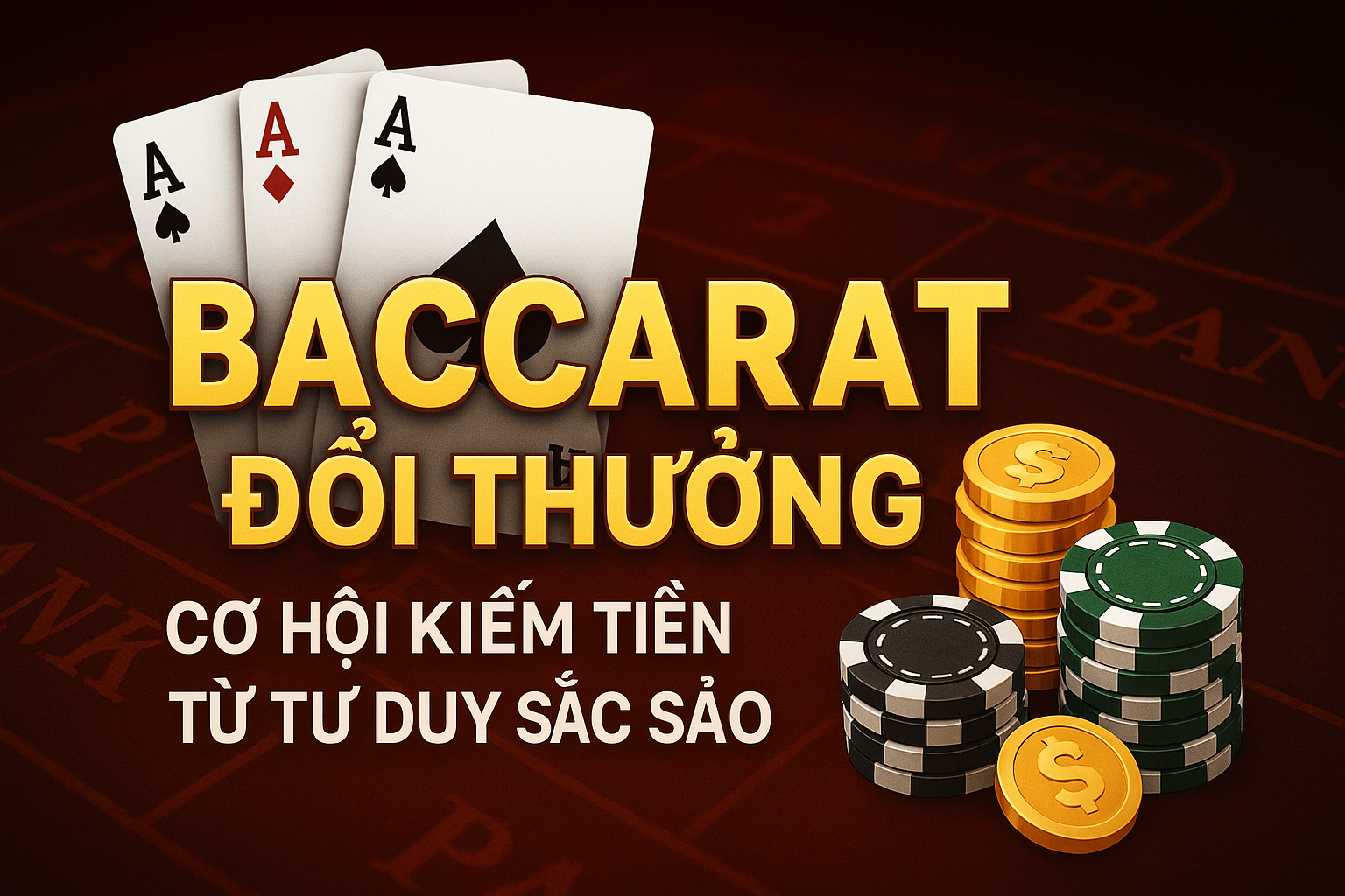 Baccarat Đổi Thưởng – Cơ Hội Kiếm Tiền Từ Tư Duy Sắc Sảo
